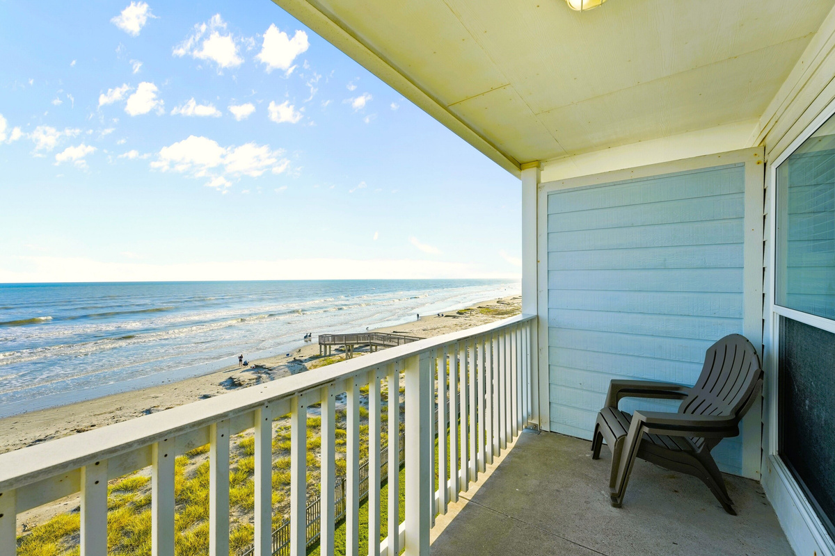 Unobstructed view from your private balcony