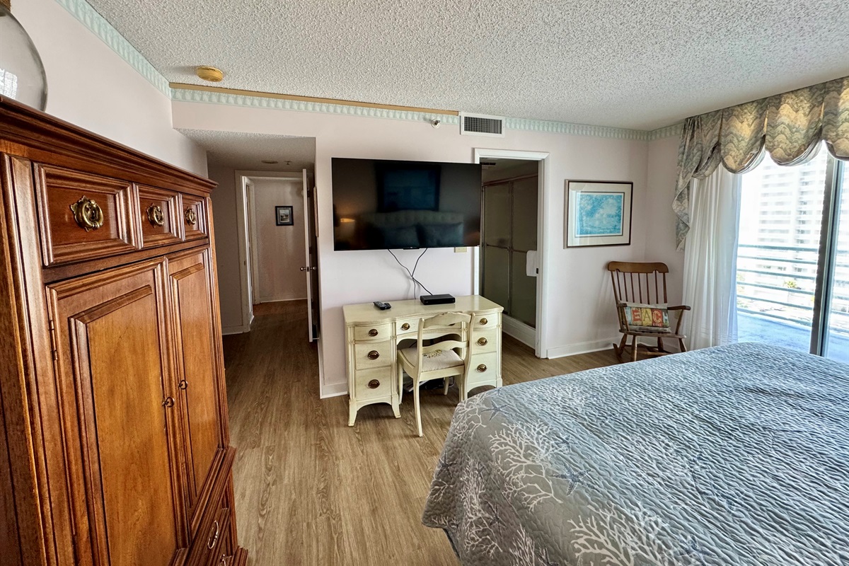 Work area in main bedroom