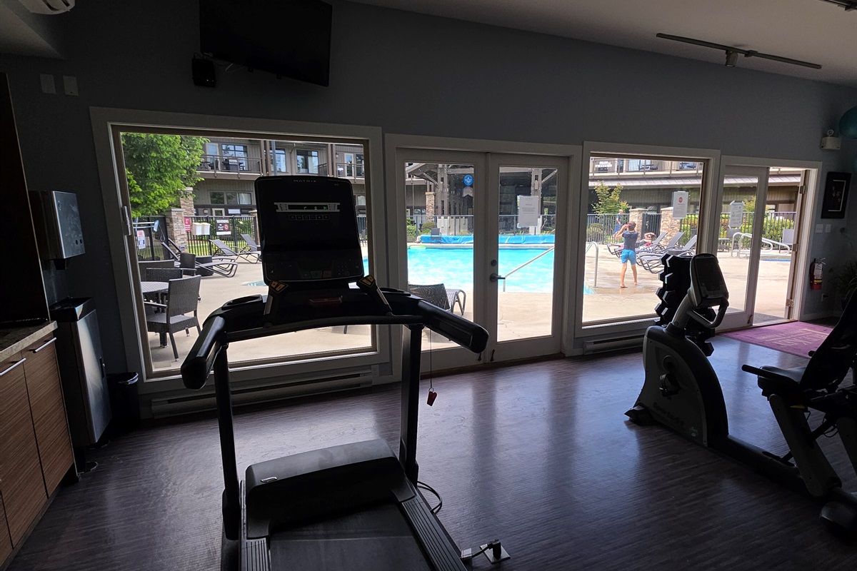 Have a small workout at the Resort gym.