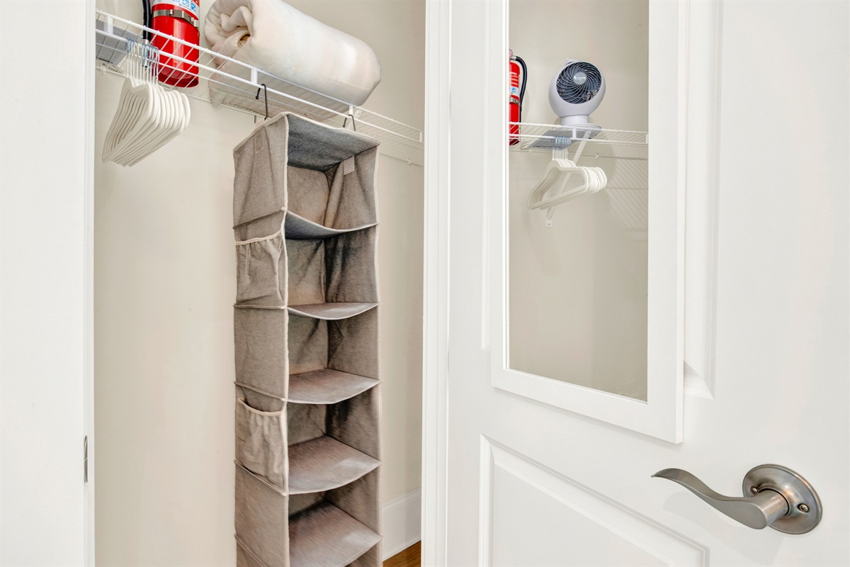 Closet downstairs