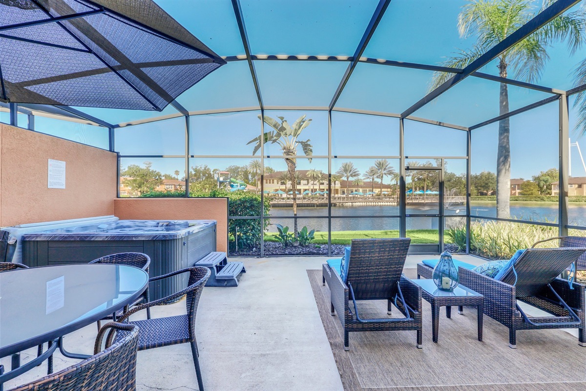 View of the lanai from the living room