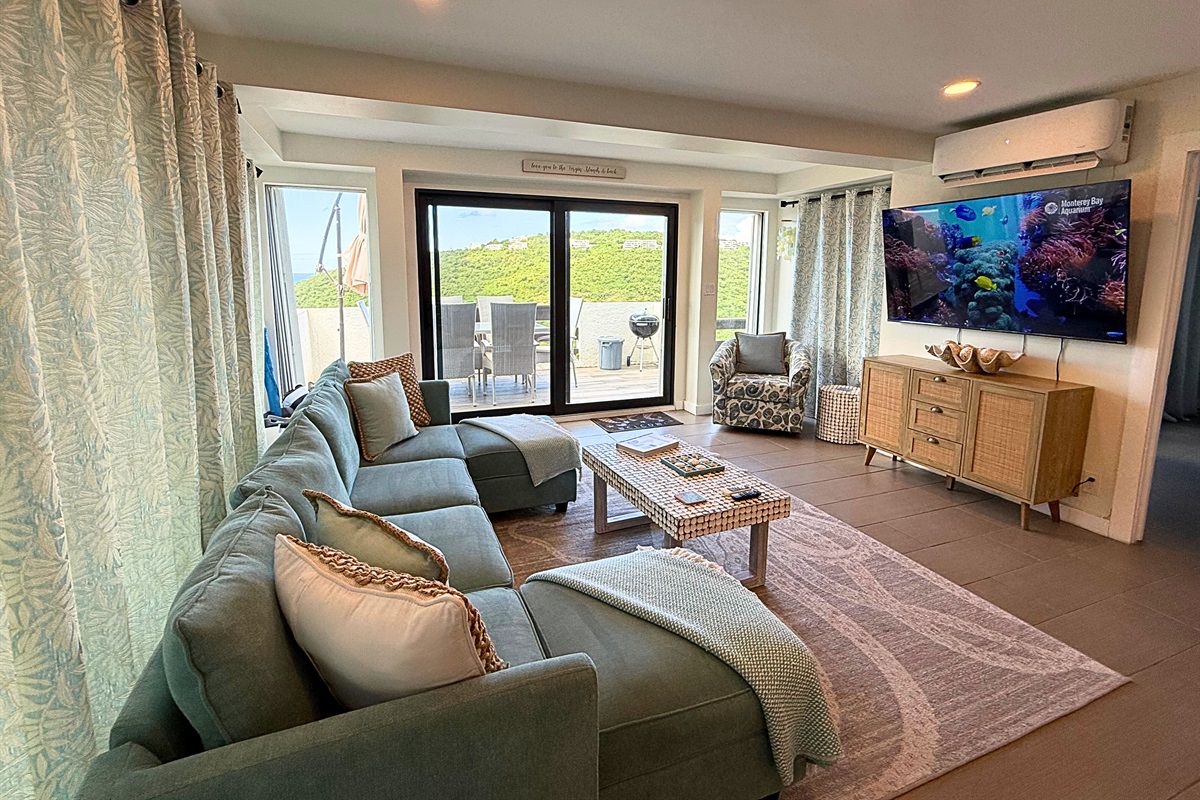 Smart TV in the living room for streaming your favorites!