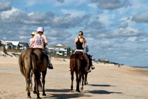 Morning light, salty air, and the steady rhythm of hoofbeats turn a simple beach ride into a family memory in motion. Along this wide, quiet shore, every step feels softer, every laugh lingers longer, and togetherness comes easy.