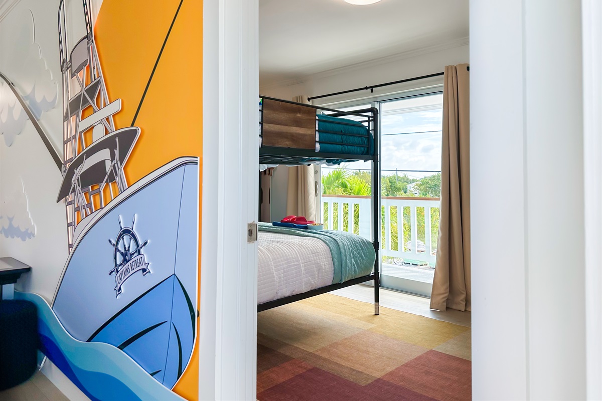 The game room brings you to the first upstairs bedroom.