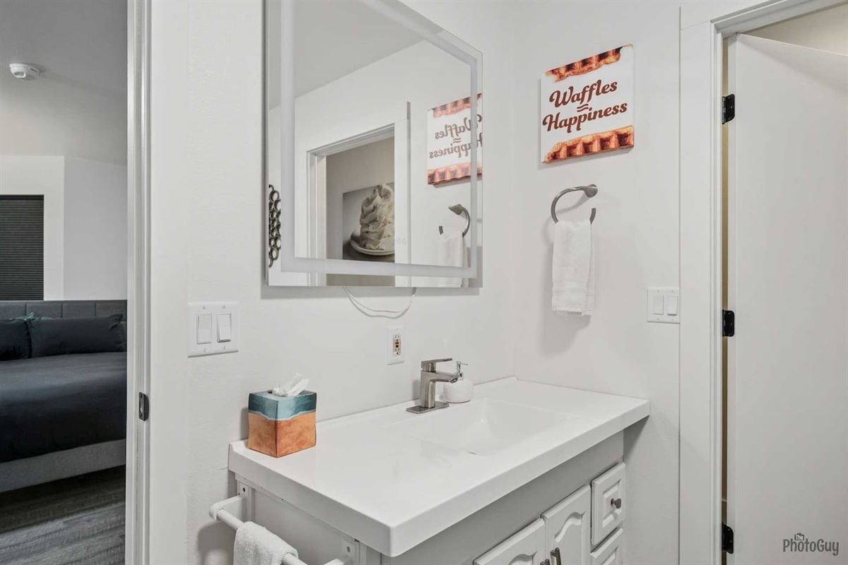 Master bathroom vanity