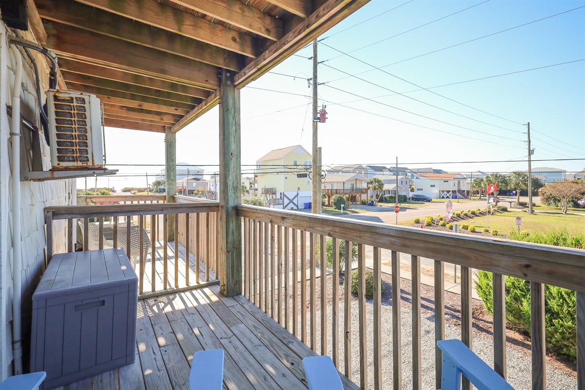 Sunny day on the back deck