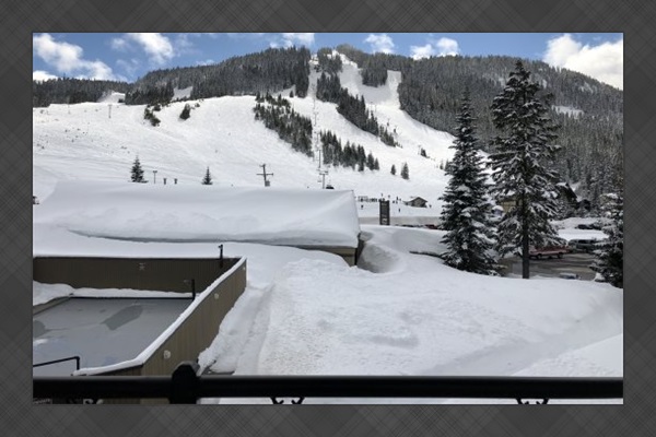 View from outside balcony.