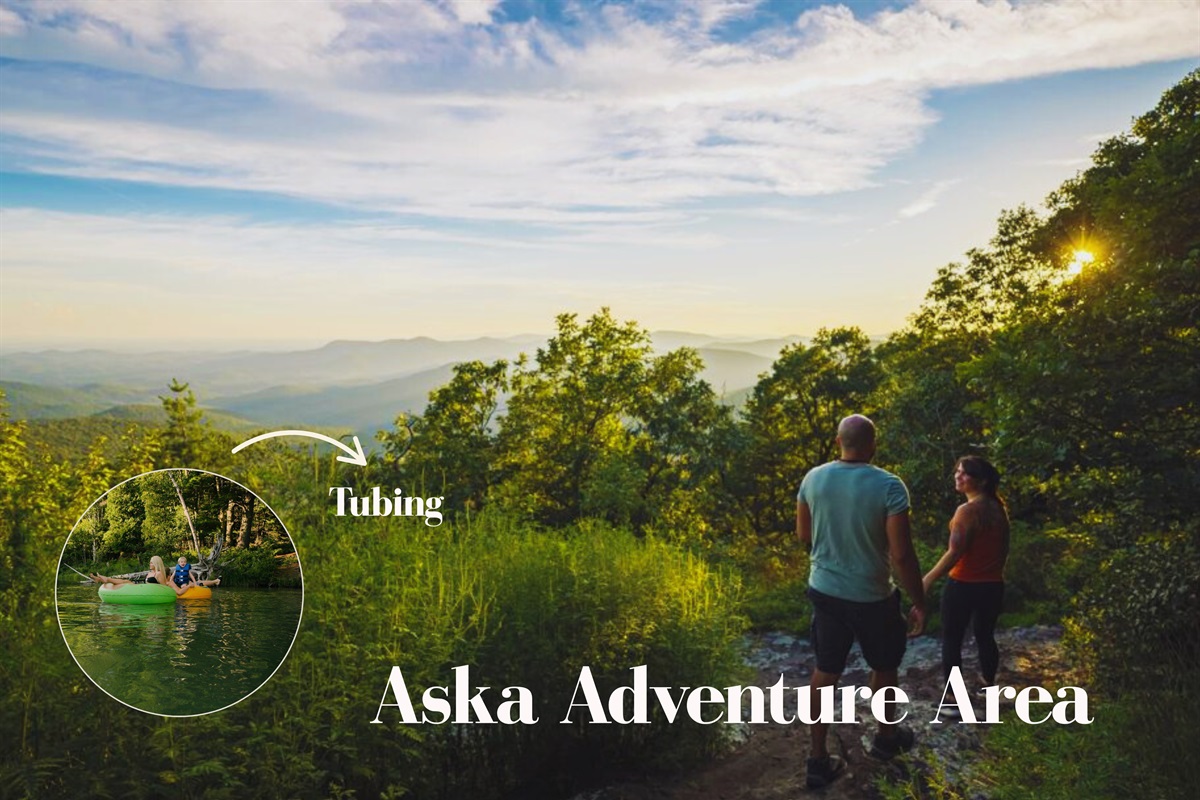 Hike, tube, get out in nature and explore the beautiful renowned Aska Adventure Area.