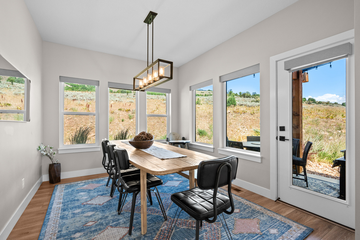 Gather around the dining table for family meals, game nights, or planning tomorrow's adventures.