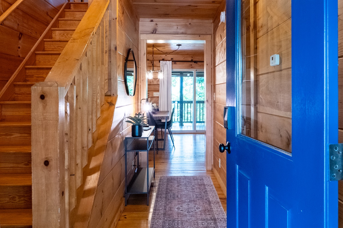 Start your tour by stepping inside and feeling immediately at home! The inviting entry leads you into your cozy mountain escape.
