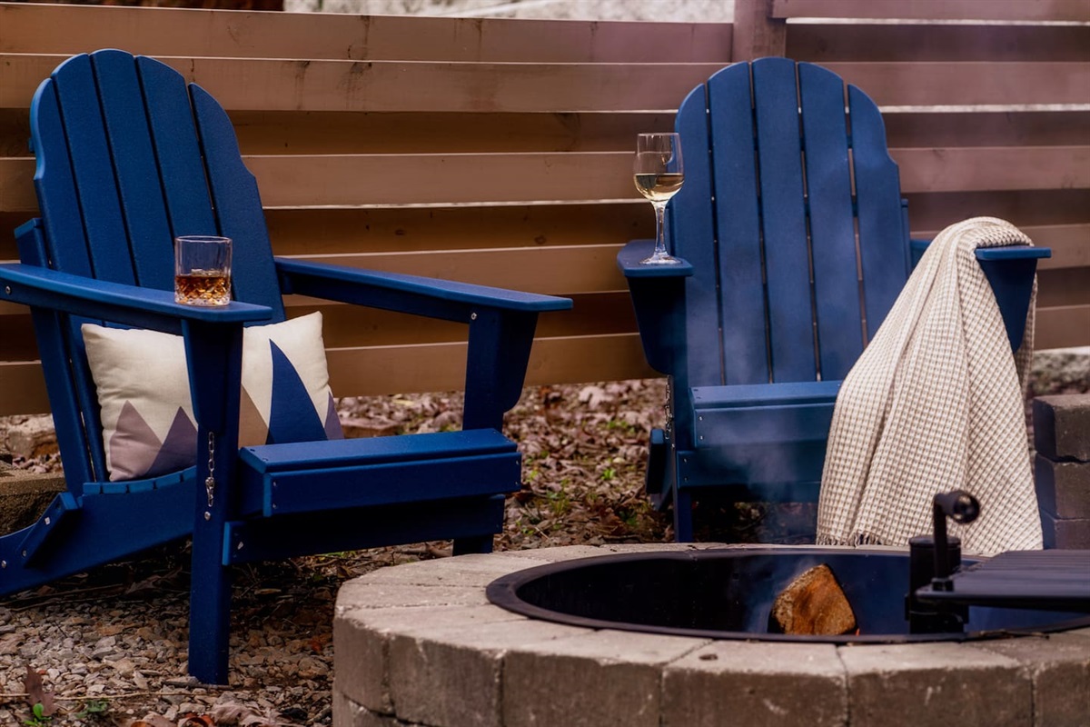 Cozy fire pit.