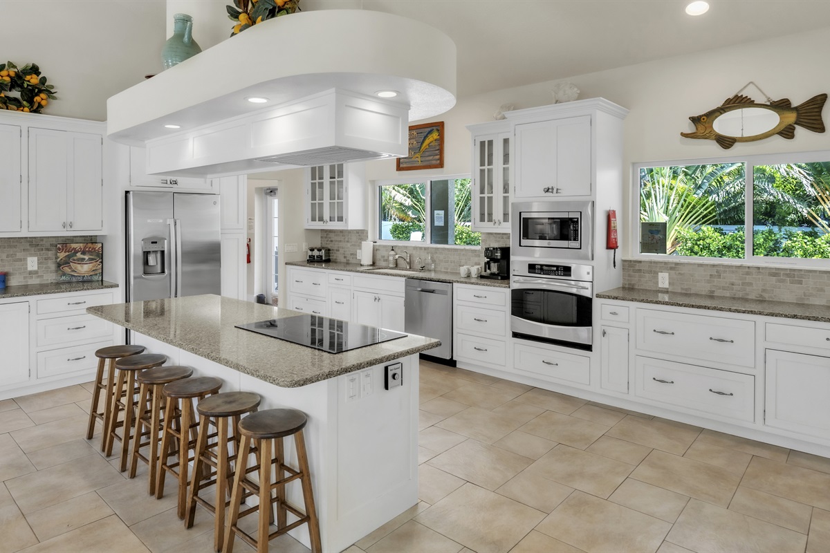 Fully equipped kitchen with modern appliances – AMI Beach House