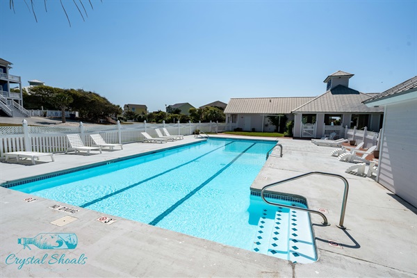 The community pool and cabana arewa is less than 90 feet from the Cassimir driveway