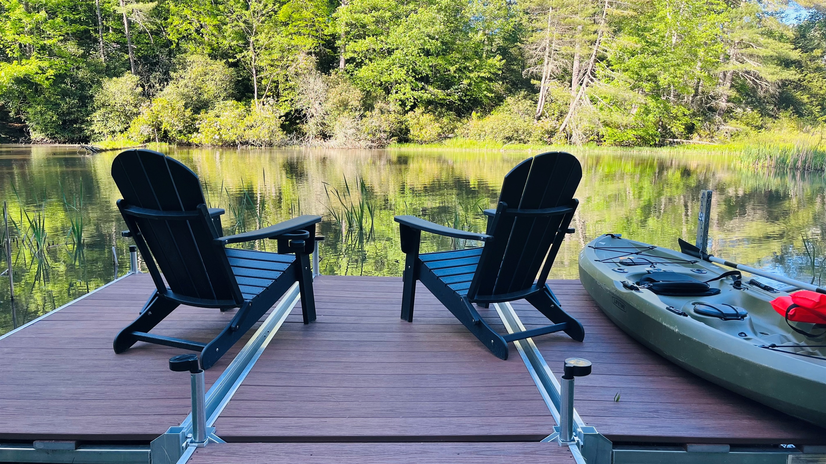 A short walk to Cashiers, nestled among the forest and lake...