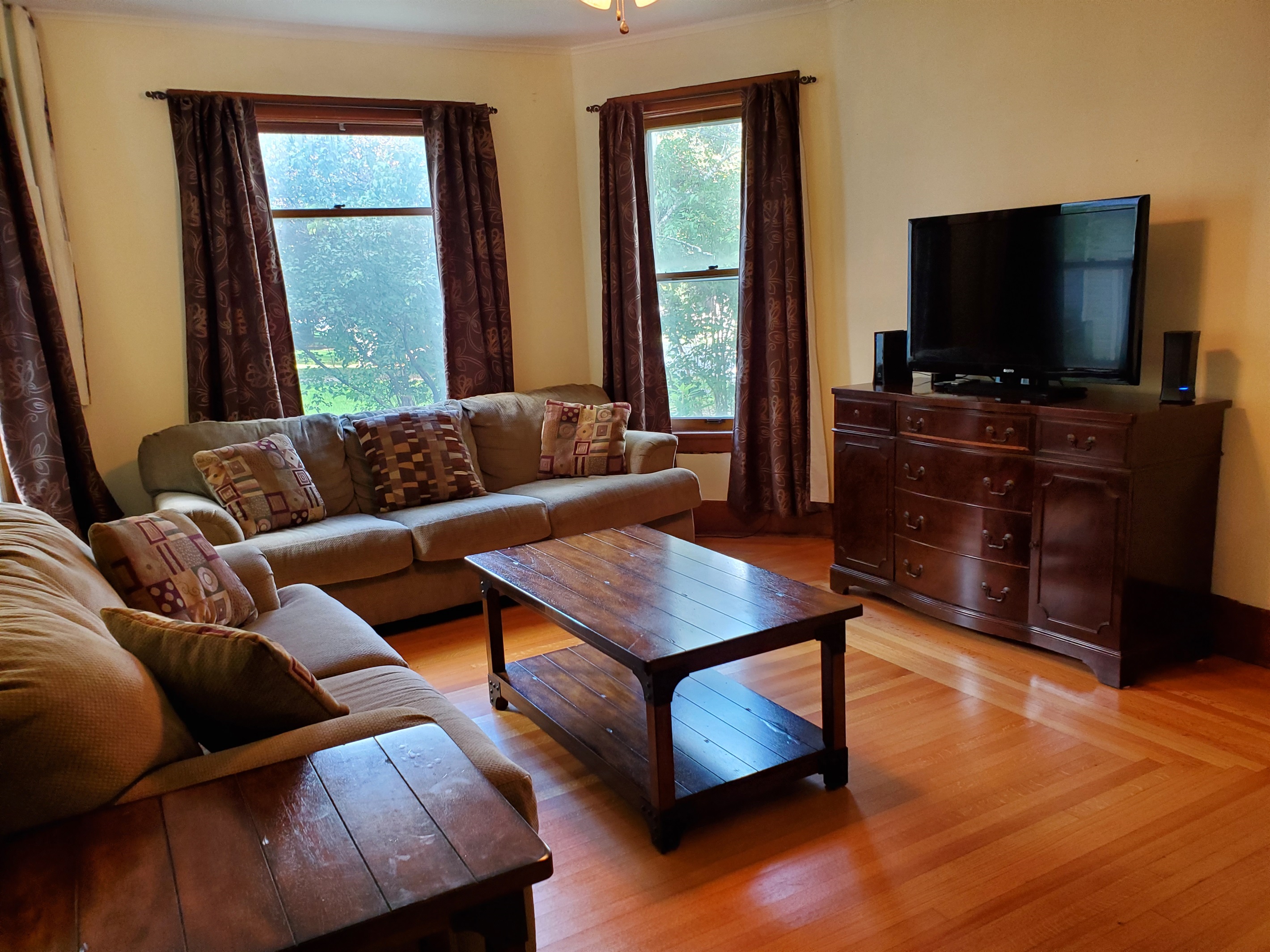Family room with TV