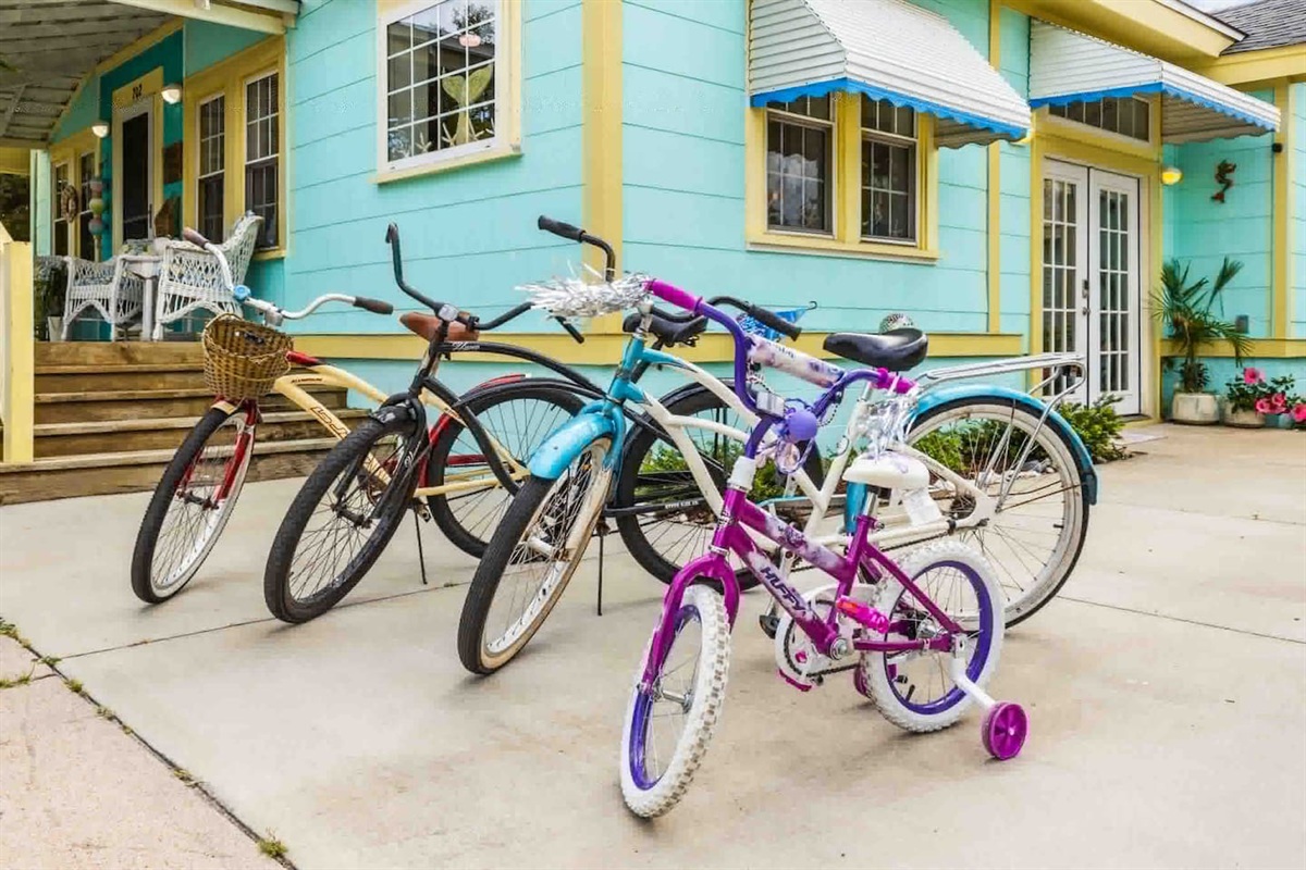 Bike around the Promise land or  waterfront on one of the provided bikes! (Bikes are subject to change.)