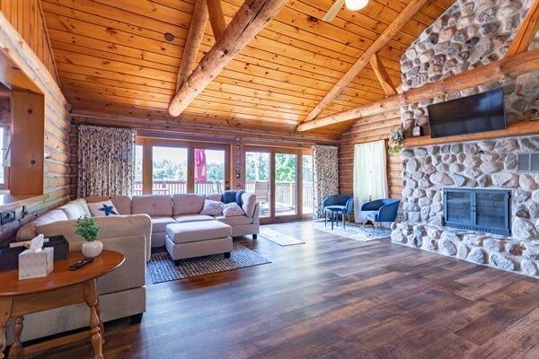 Lakeview from the living room.