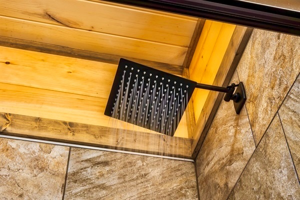 The rejuvenating rainforest shower head that brings the outdoors in, creating a serene and refreshing shower.