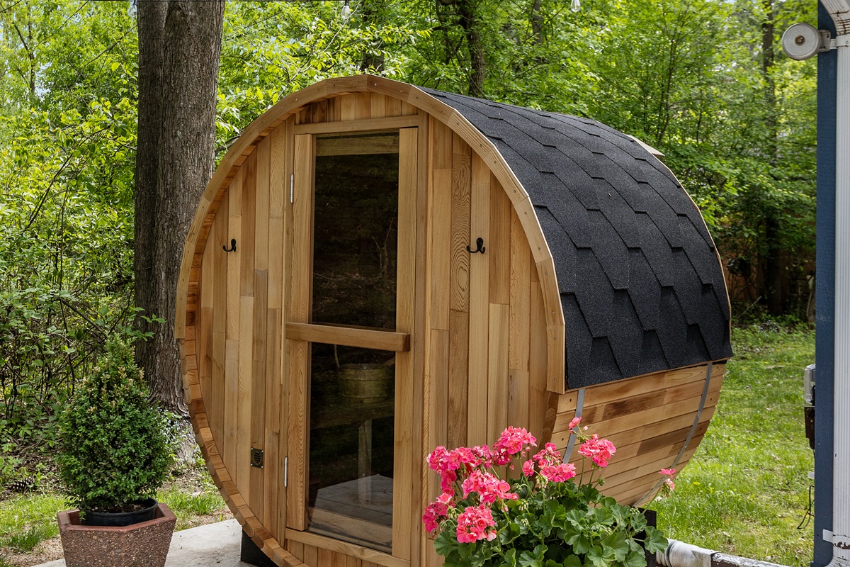 Your private sauna escape—perfect after a day on the lake or under the stars