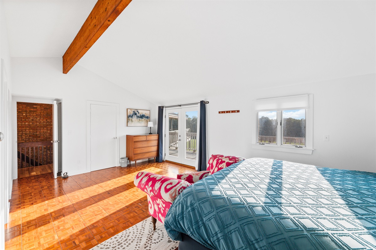 Primary Bedroom with en suite bathroom and 55" Smart TV