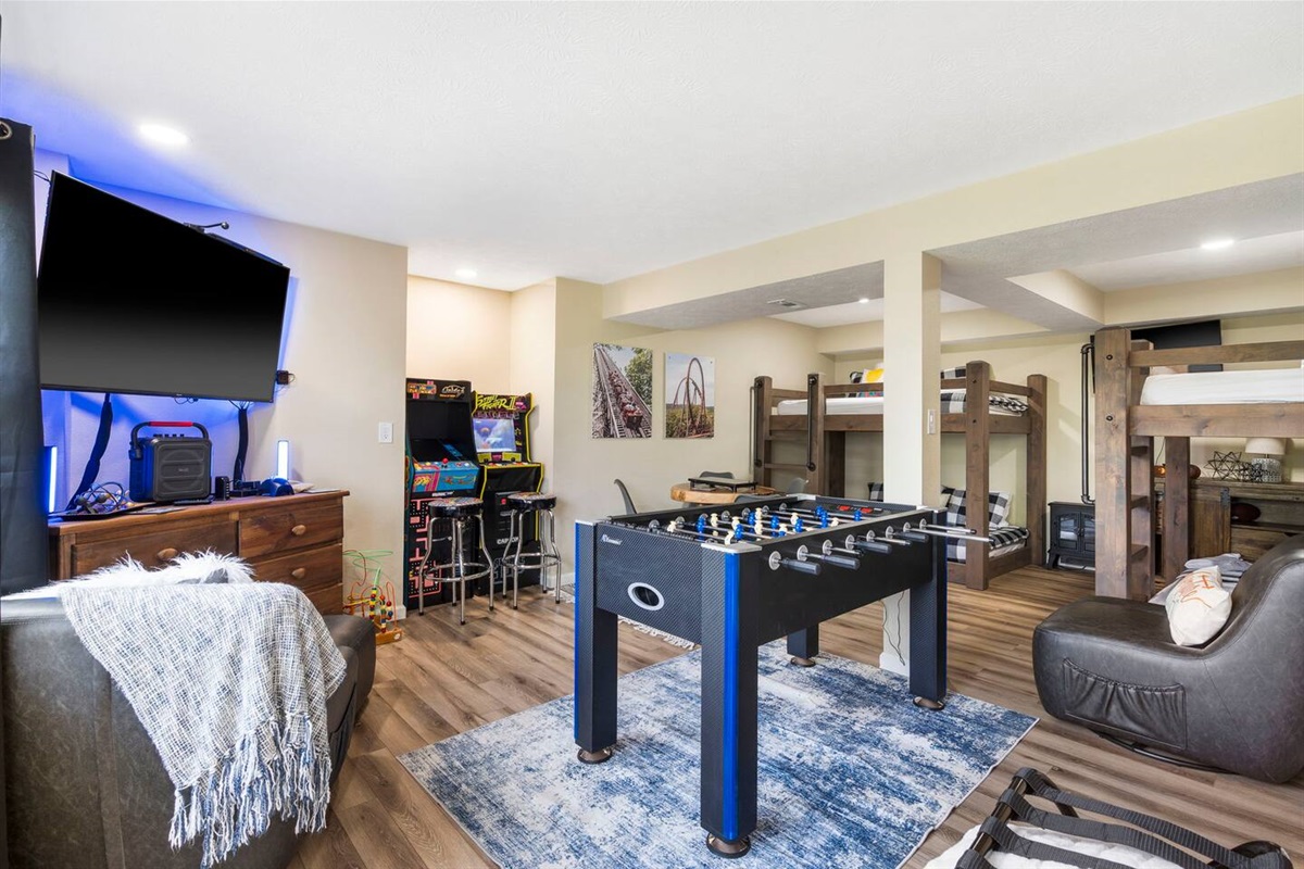 Foosball competition zone - laughter, teamwork, and a little friendly rivalry!