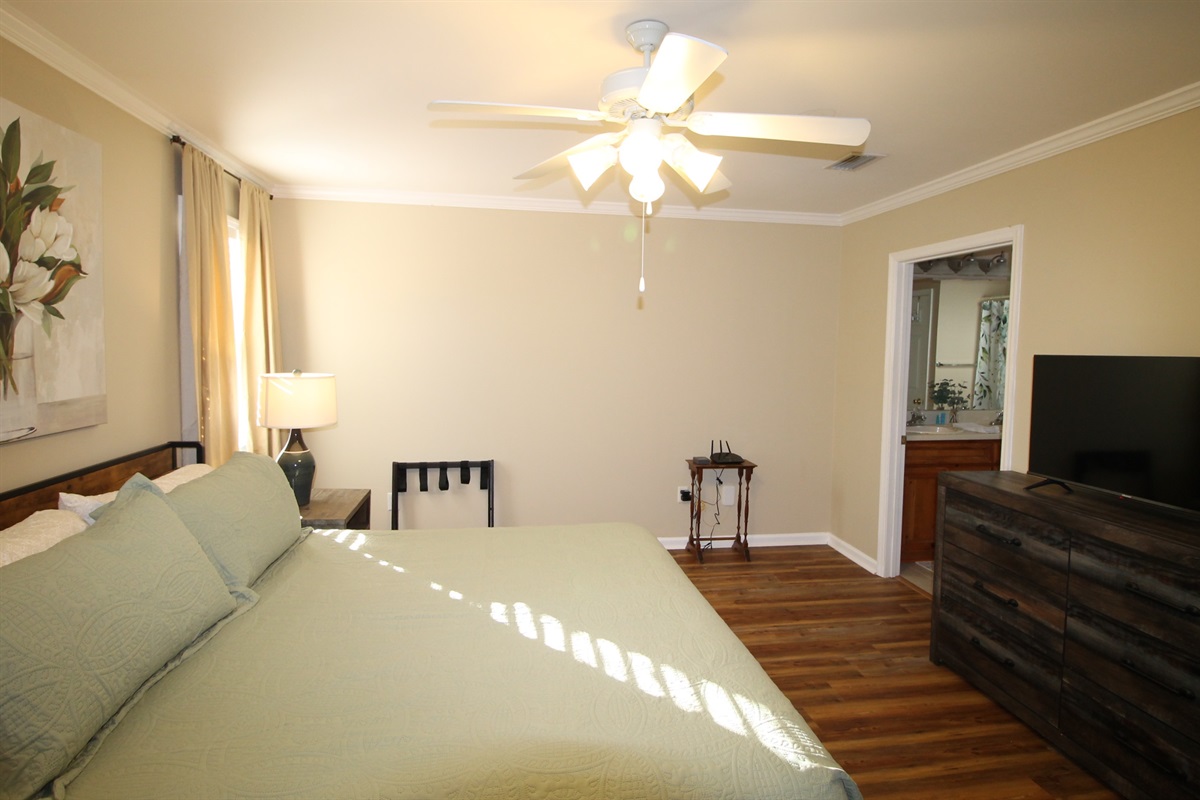 Primary Bedroom with King Bed and On-Suite