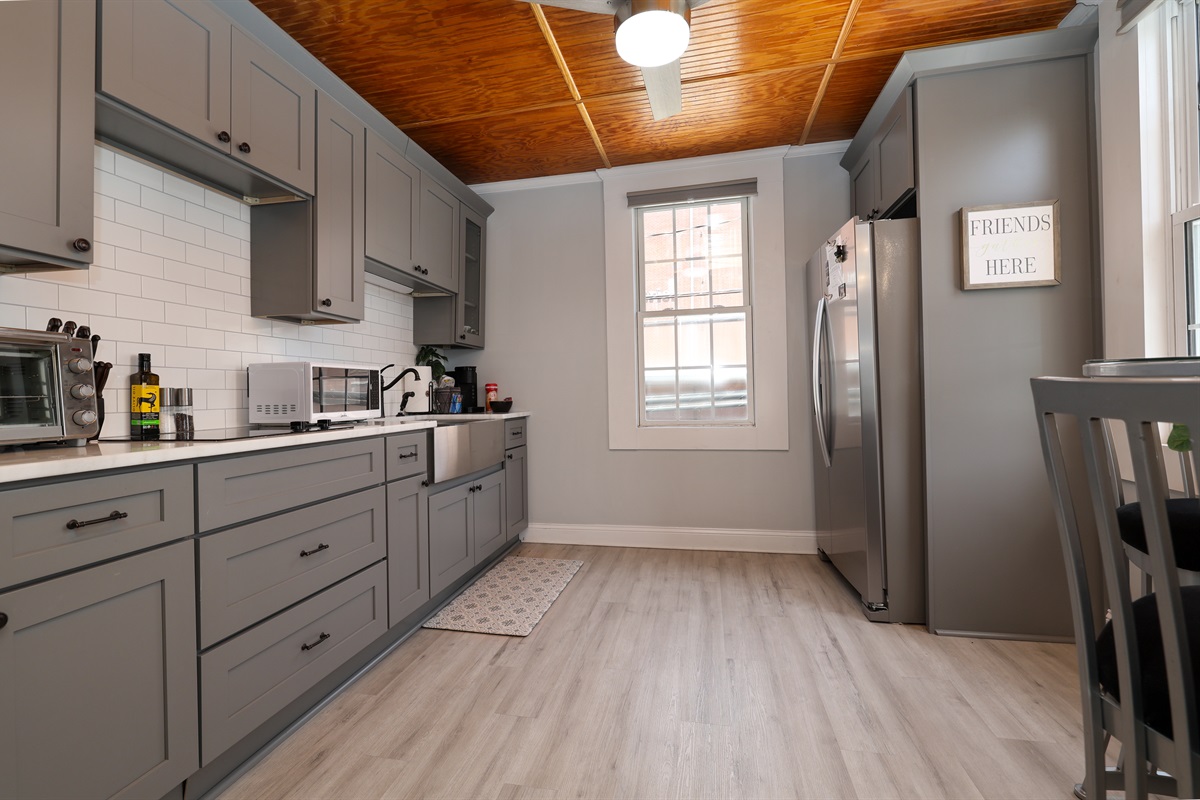 Kitchen-newly updated with stainless steel appliances