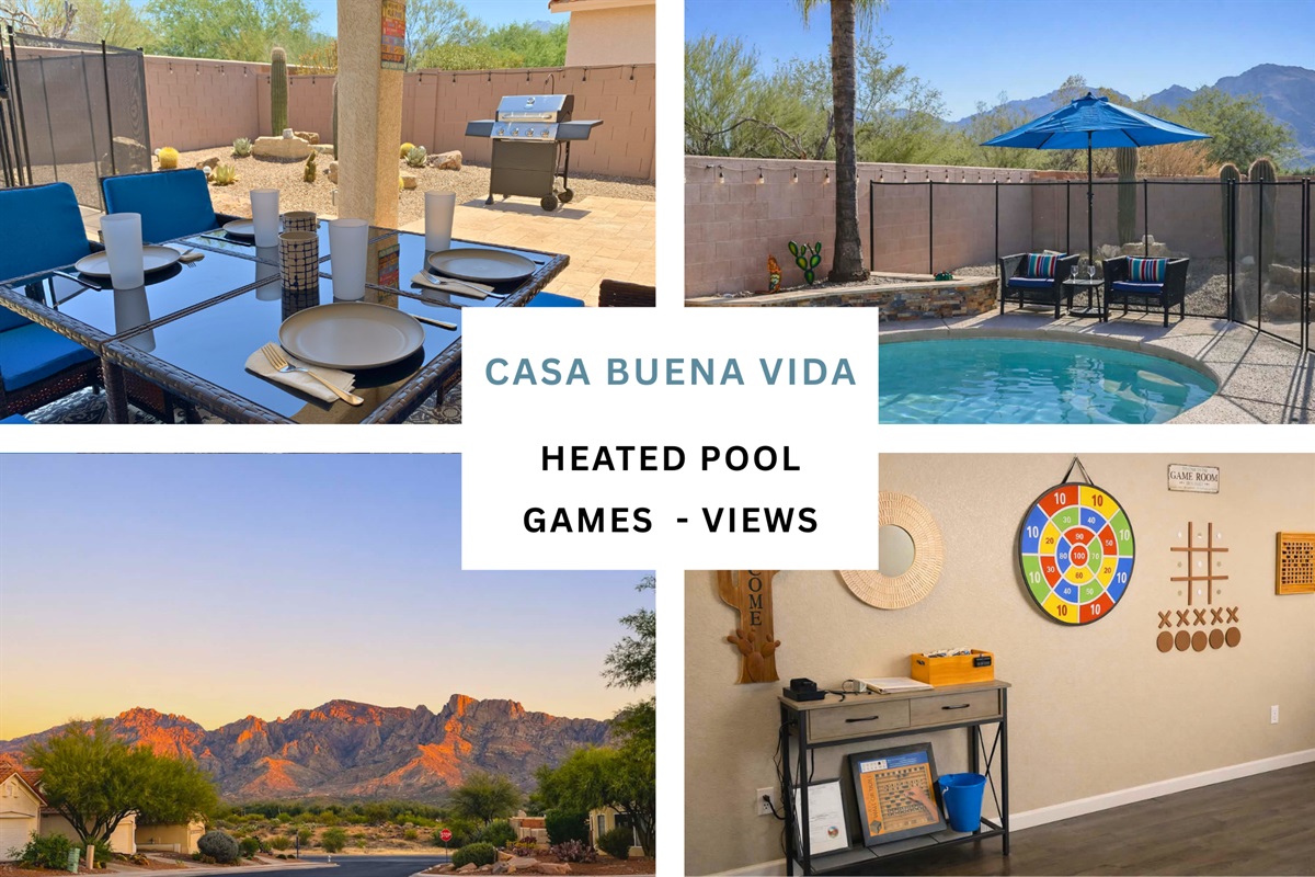 Vacation Home: Heated Pool + Games + Views
