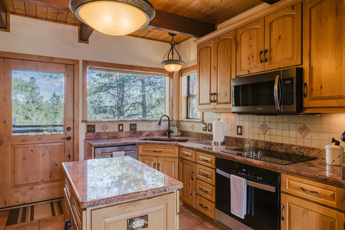 Enjoy cooking with a scenic backdrop of the San Juan Mountains.