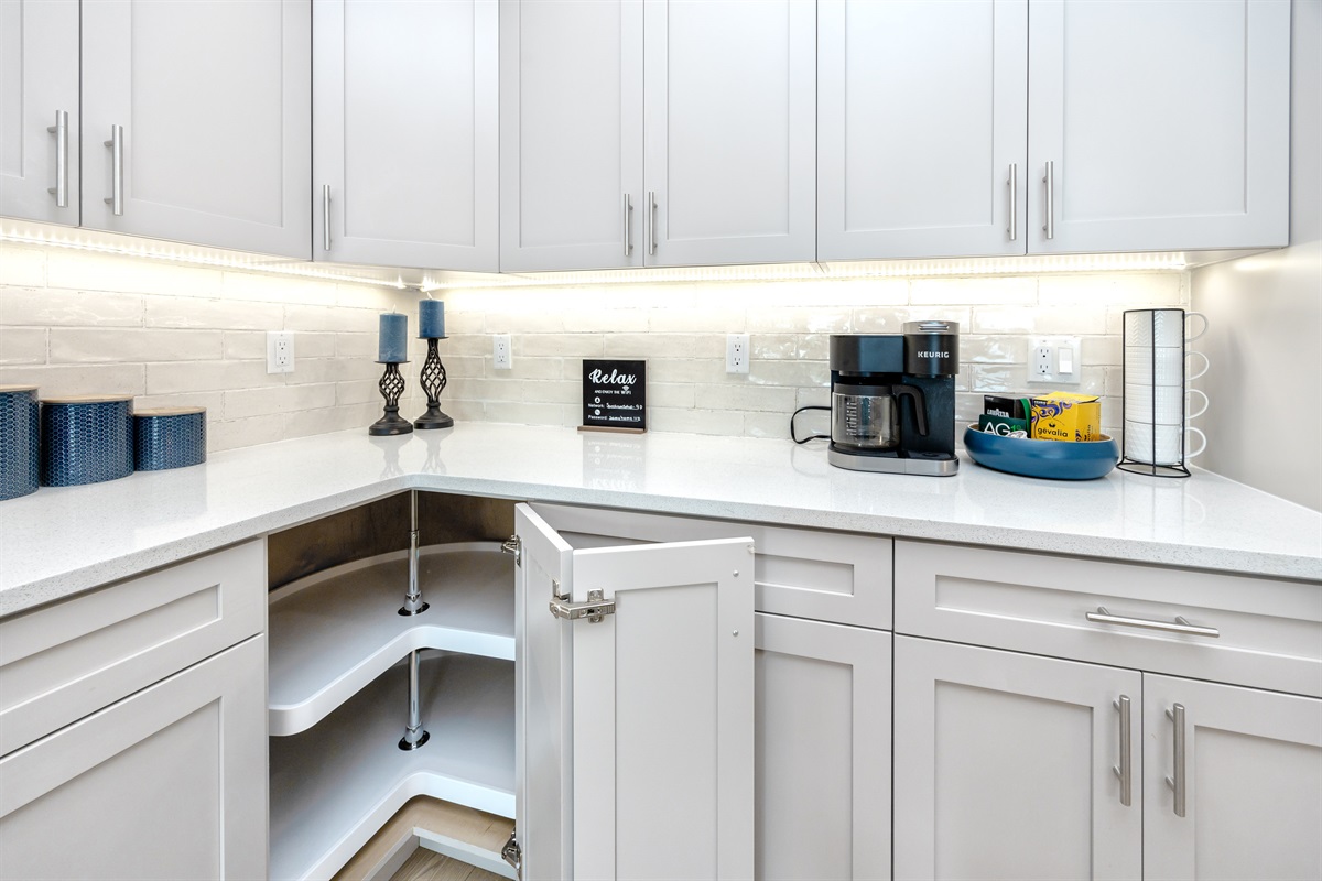 Fully stocked kitchen