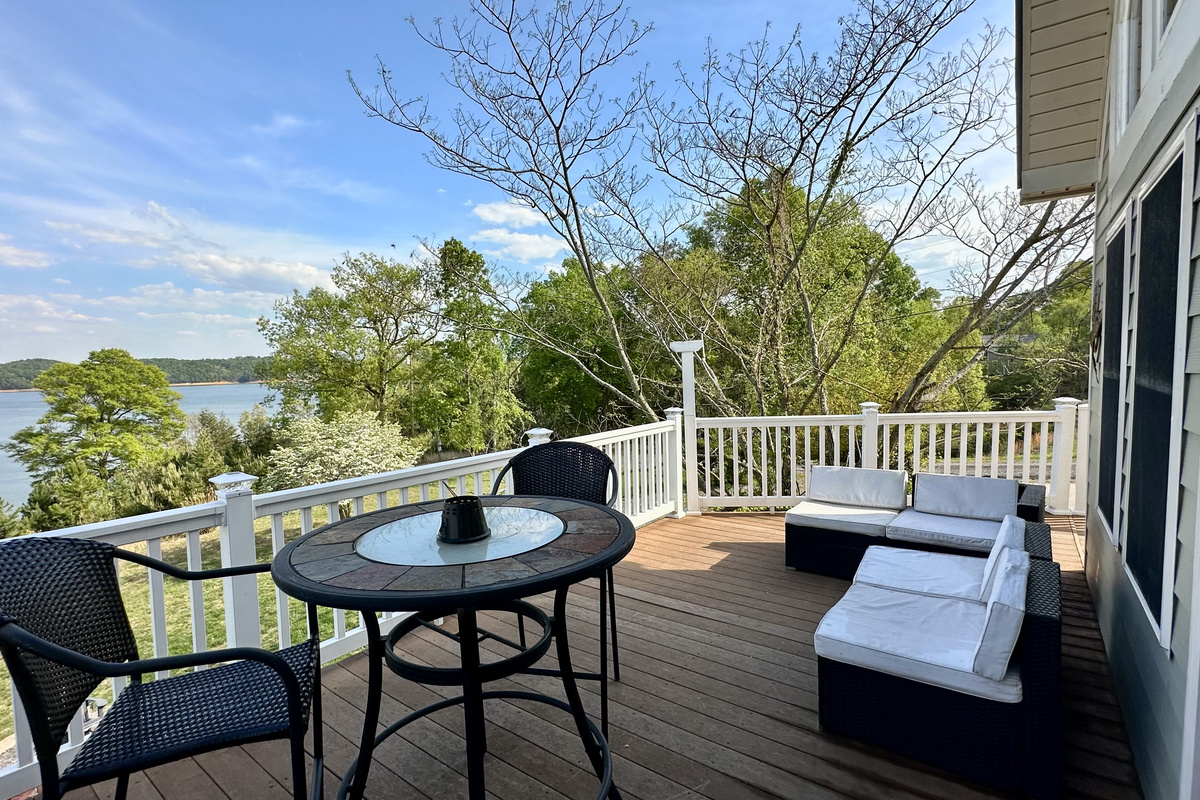 Outdoor sofa and small dining