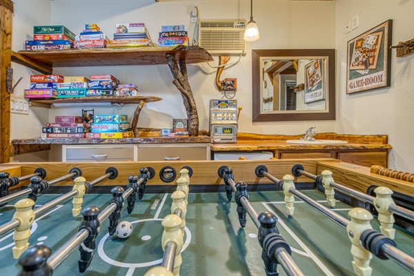 Board games/ puzzles/ and foosball