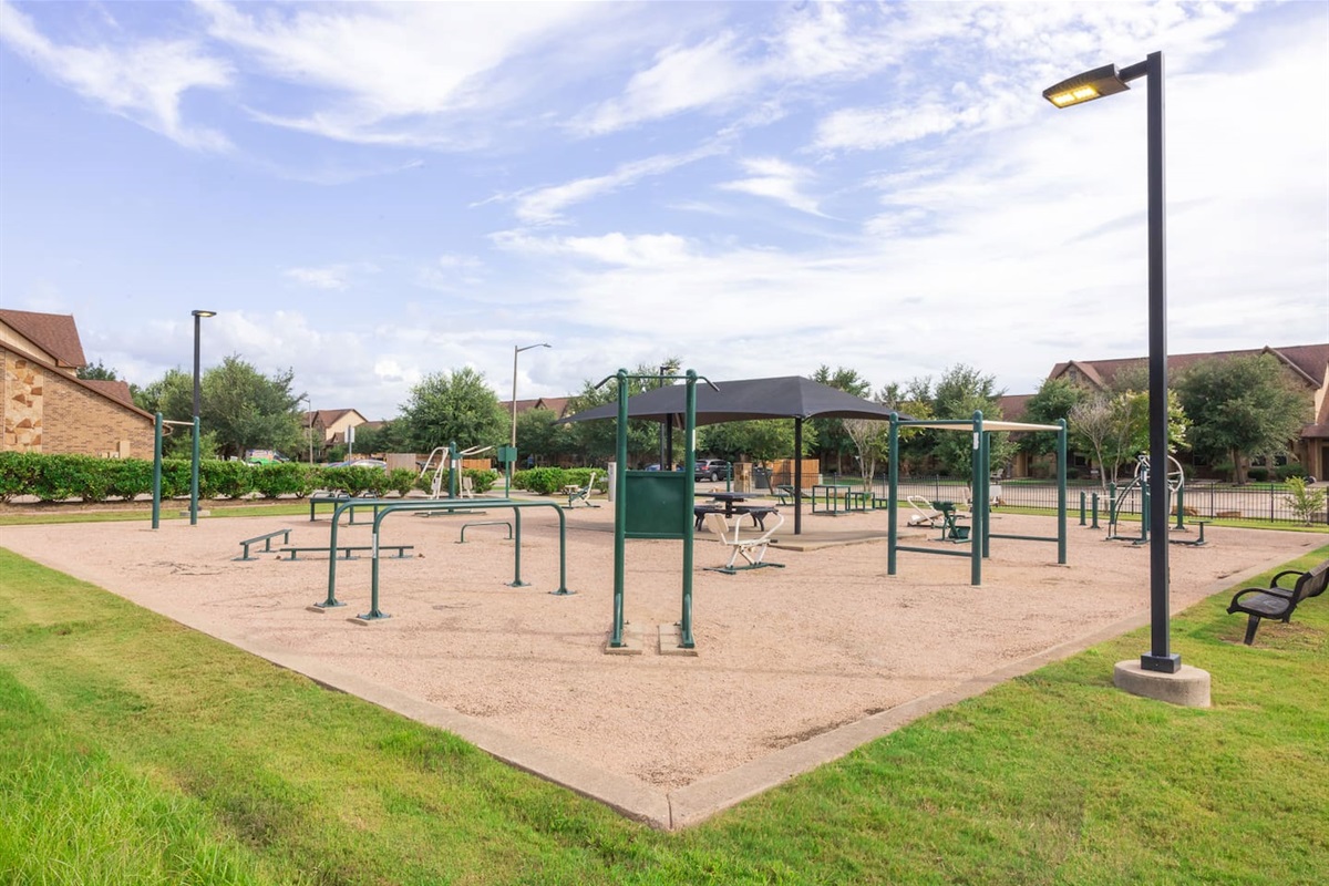 Great park right outside the back fence