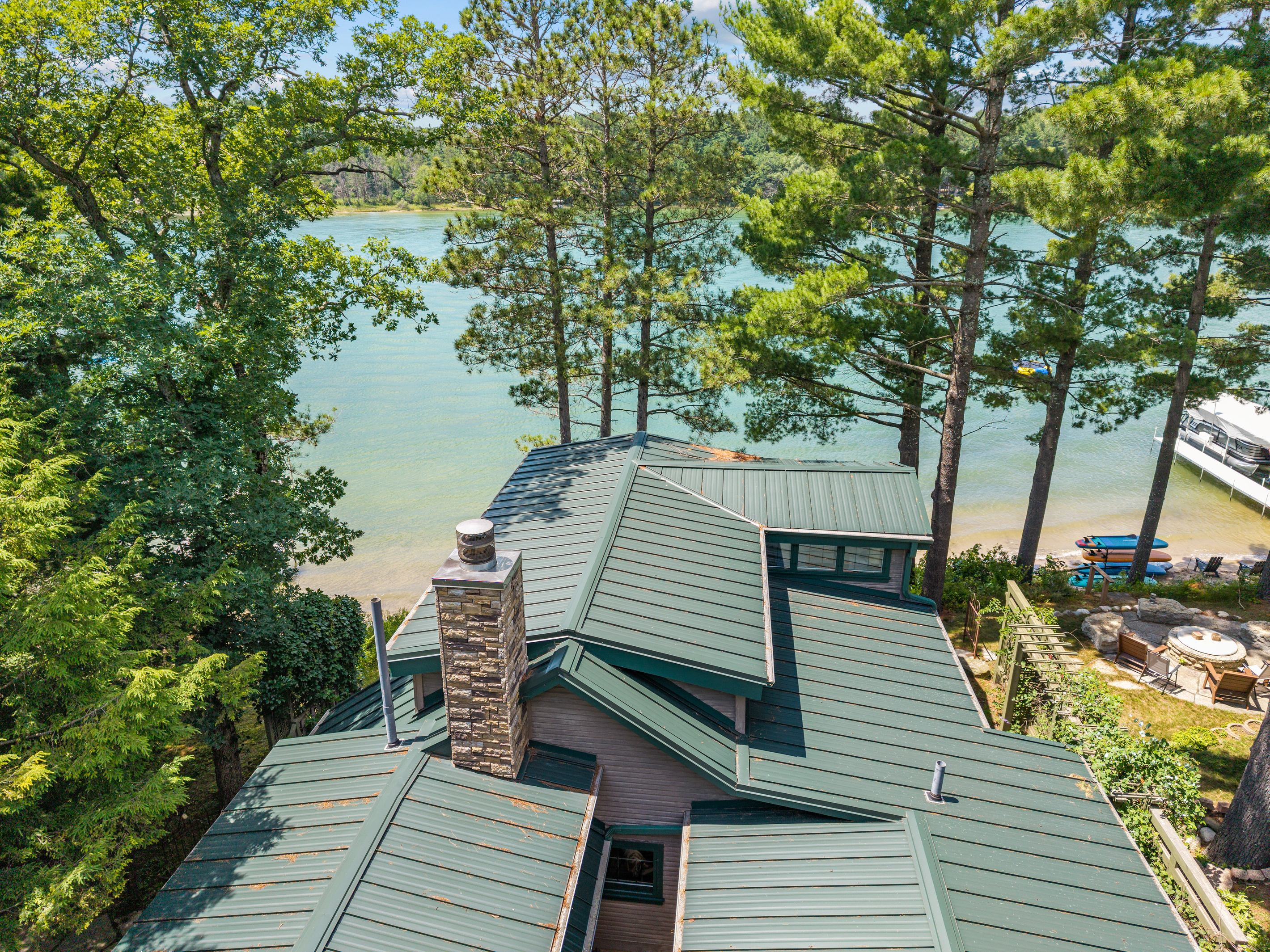 See the entire property from above and discover your own peaceful escape on the lake.
