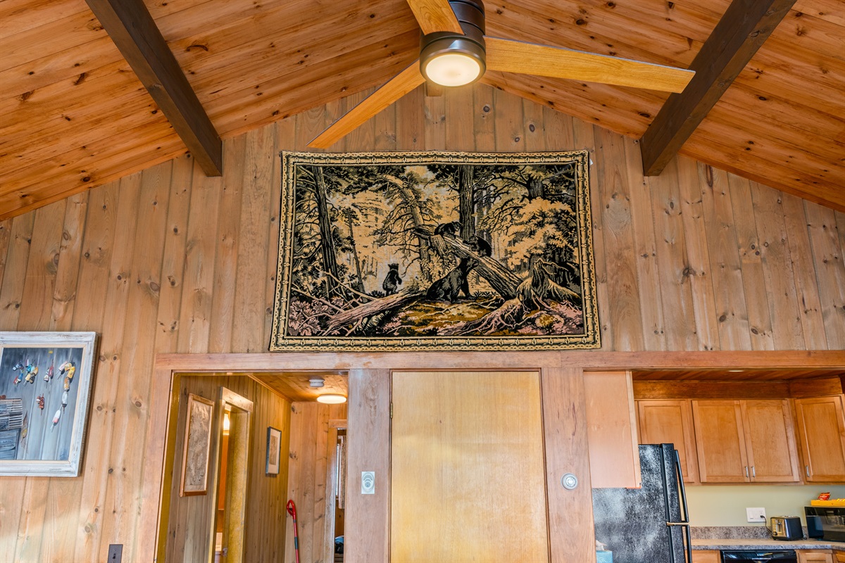 Main Living Area - Ceiling Fan - Country Cottage Feel - Original Art