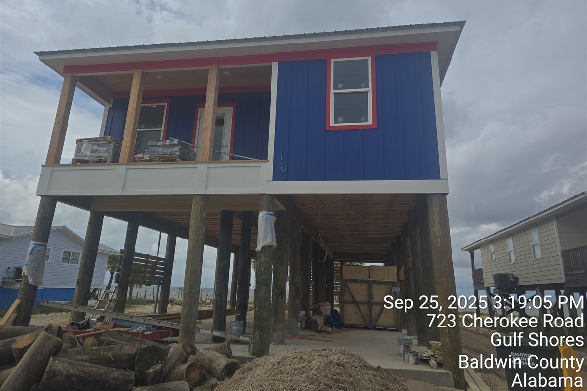 driveway side under construction