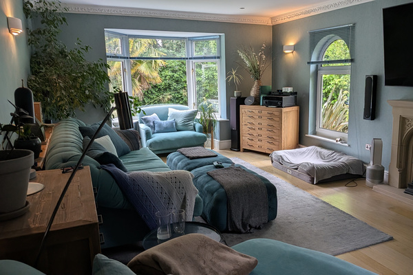Comfy movies and PlayStation5 space with 12 speaker Atmos.