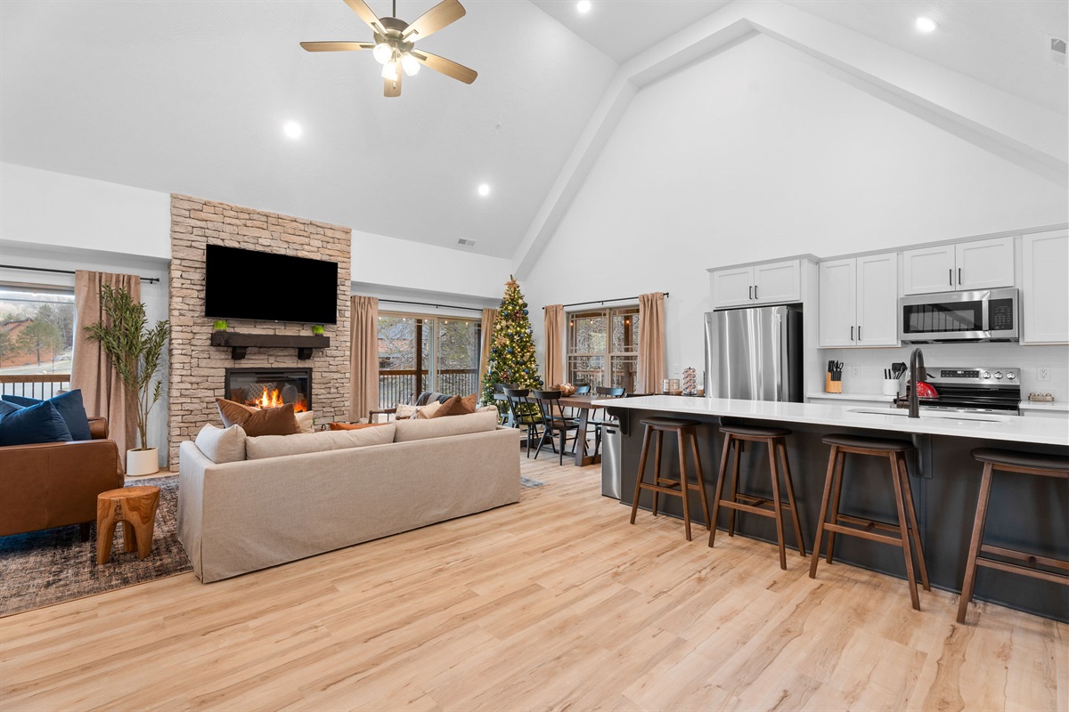 Open-concept living space that brings everyone together.