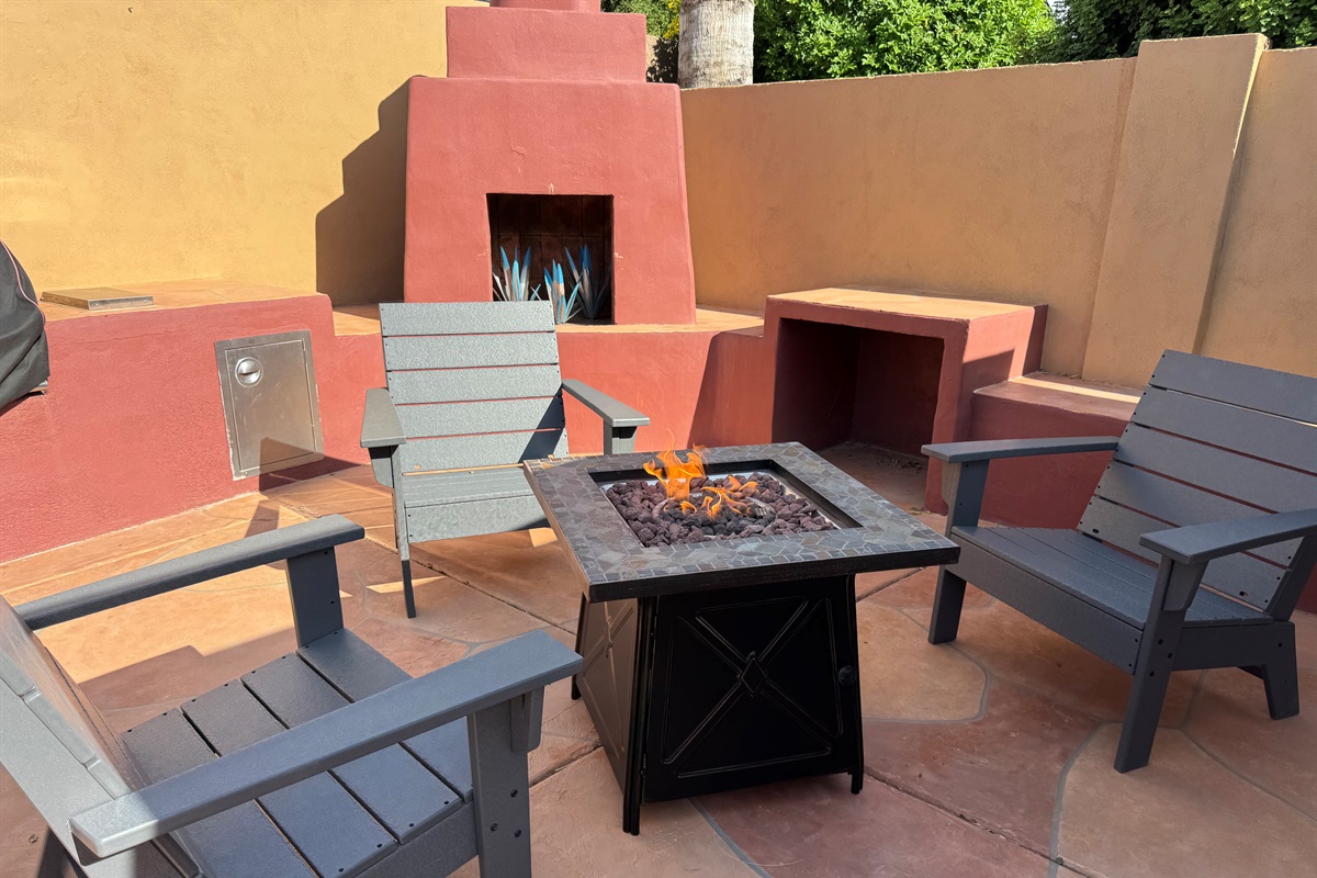 NEW Fire Pit Sitting Area!