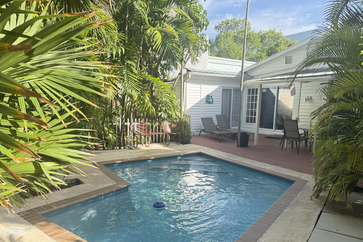 Take a dip in your private pool, tucked away amidst lush, tropical foliage. Perfect for a refreshing morning swim or a relaxing evening-this retreat invites you to embrace the laid-back charm of the Keys.