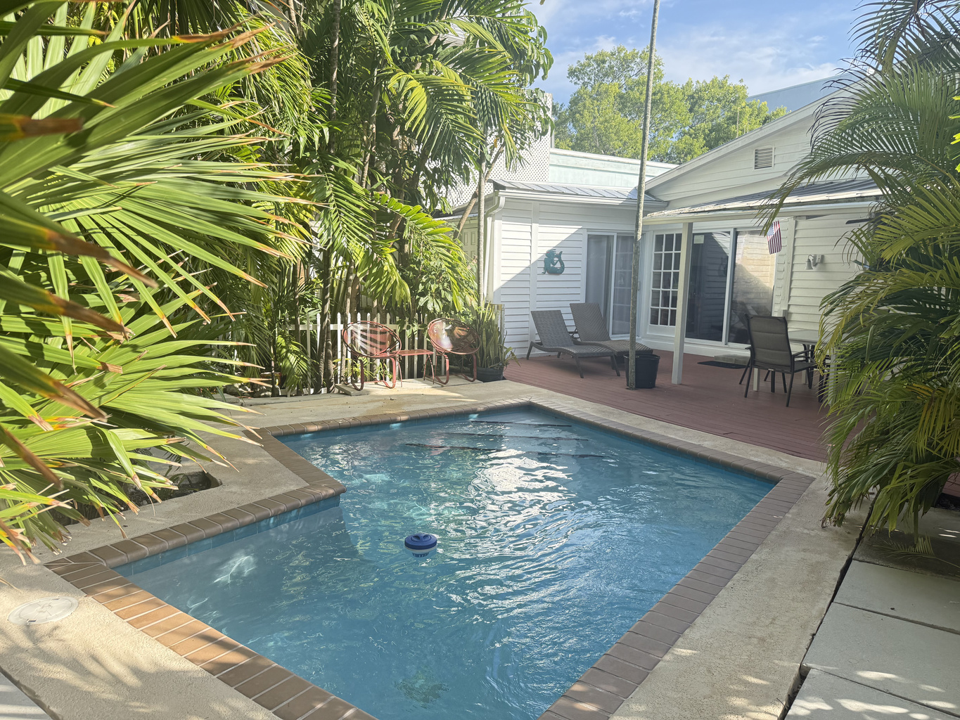 Take a dip in your private pool, tucked away amidst lush, tropical foliage. Perfect for a refreshing morning swim or a relaxing evening-this retreat invites you to embrace the laid-back charm of the Keys.