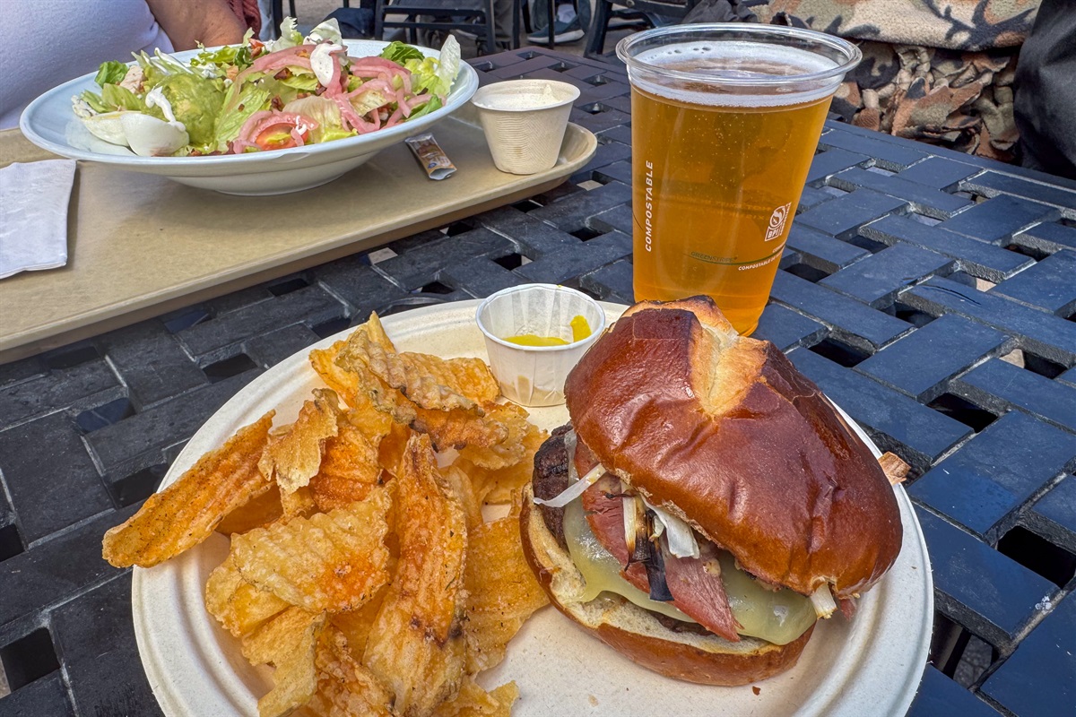 Food at Oktoberfest in Snowbasin
