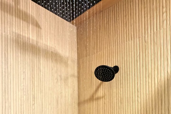 Indulge in the ultimate shower experience featuring a large overhead rain shower, additional shower head, three powerful body jets, and handheld sprayer. Let the jets melt the stress of the day away!