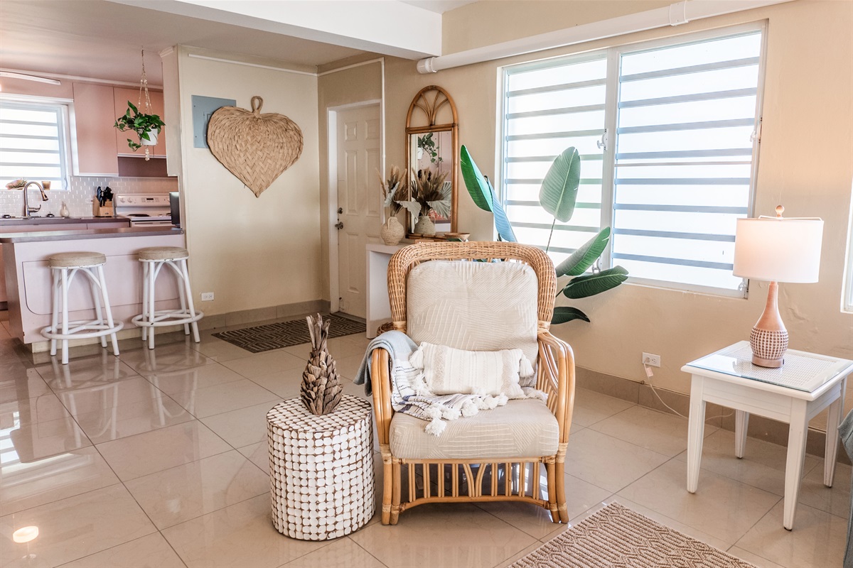 Relax in a serene, natural setting