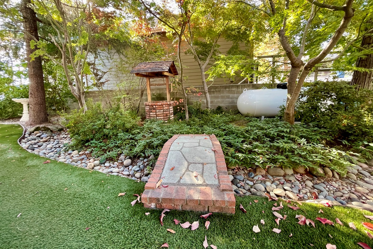 Garden area on the side of our home