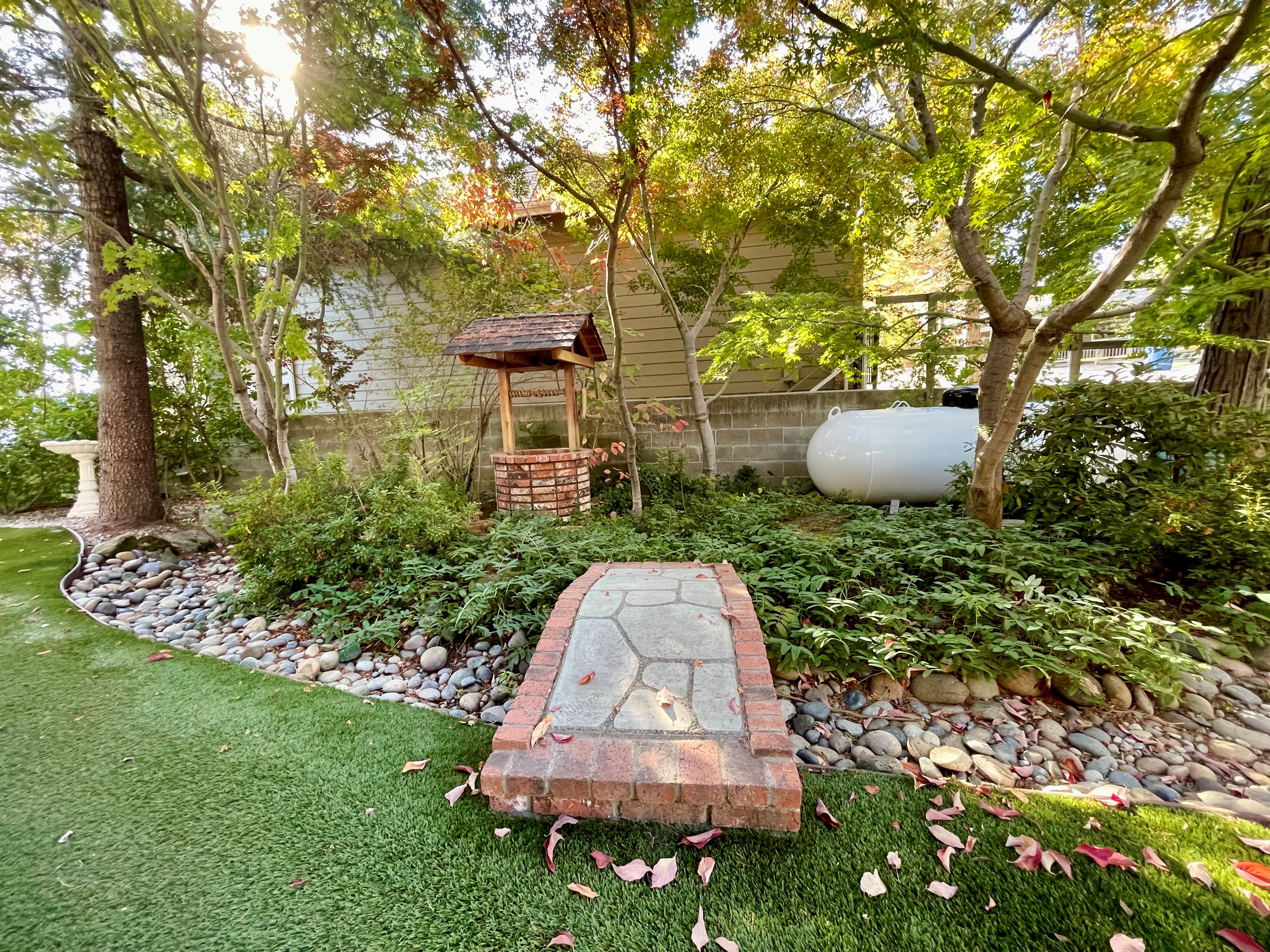 Garden area on the side of our home