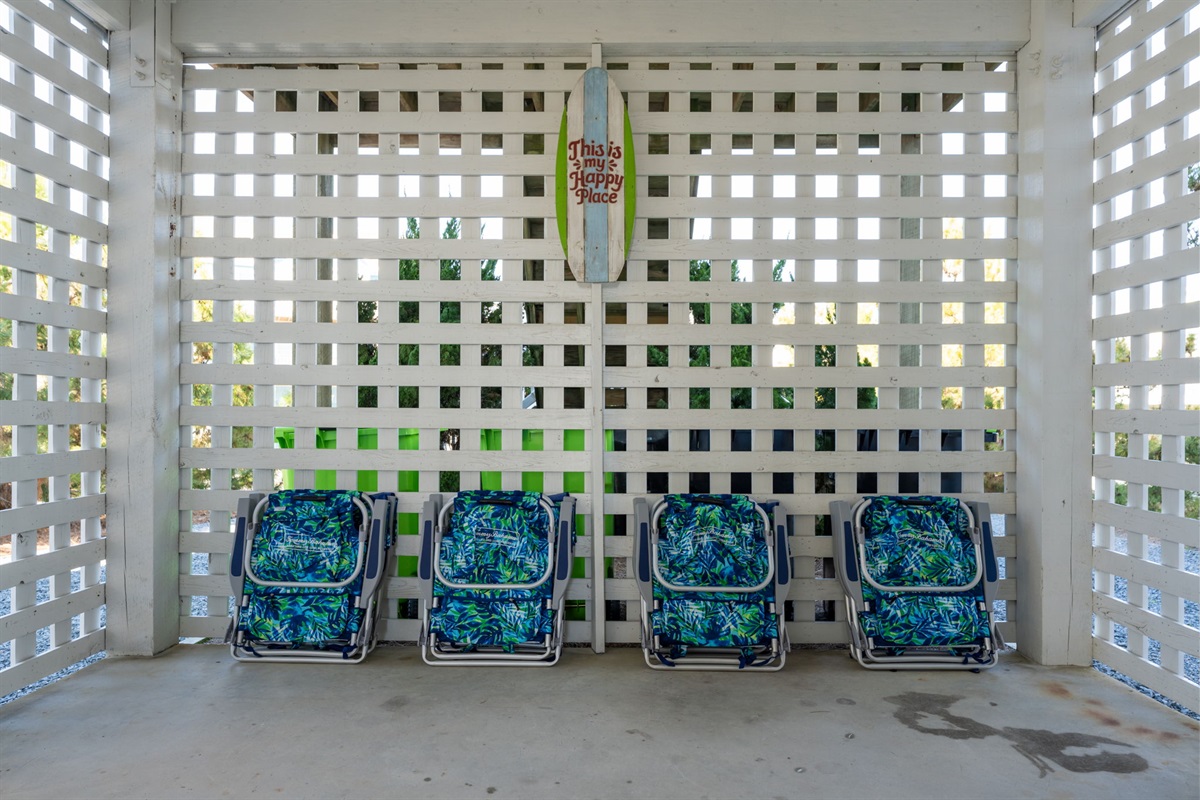 Beach Chairs provided! 