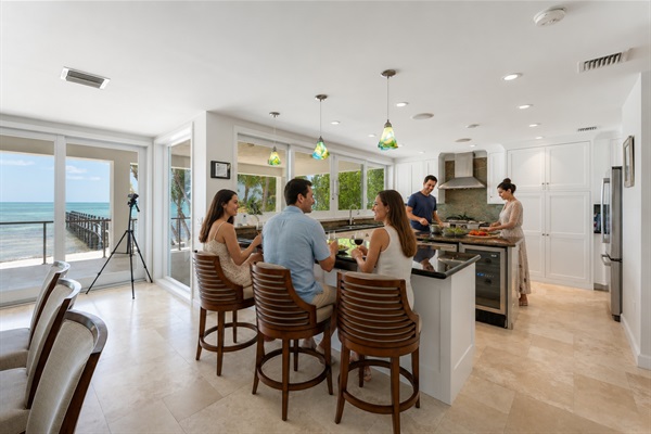 Kitchen counter dining - 4 chairs