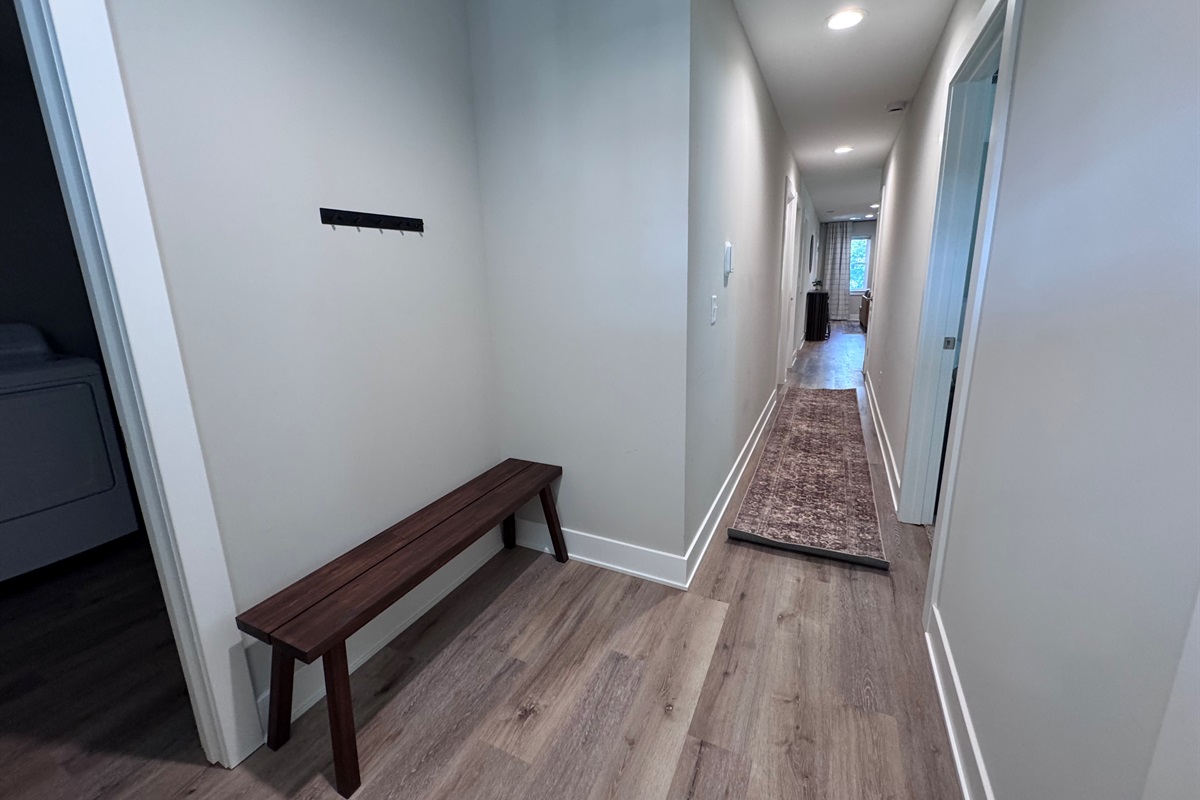 Mud area, hallway