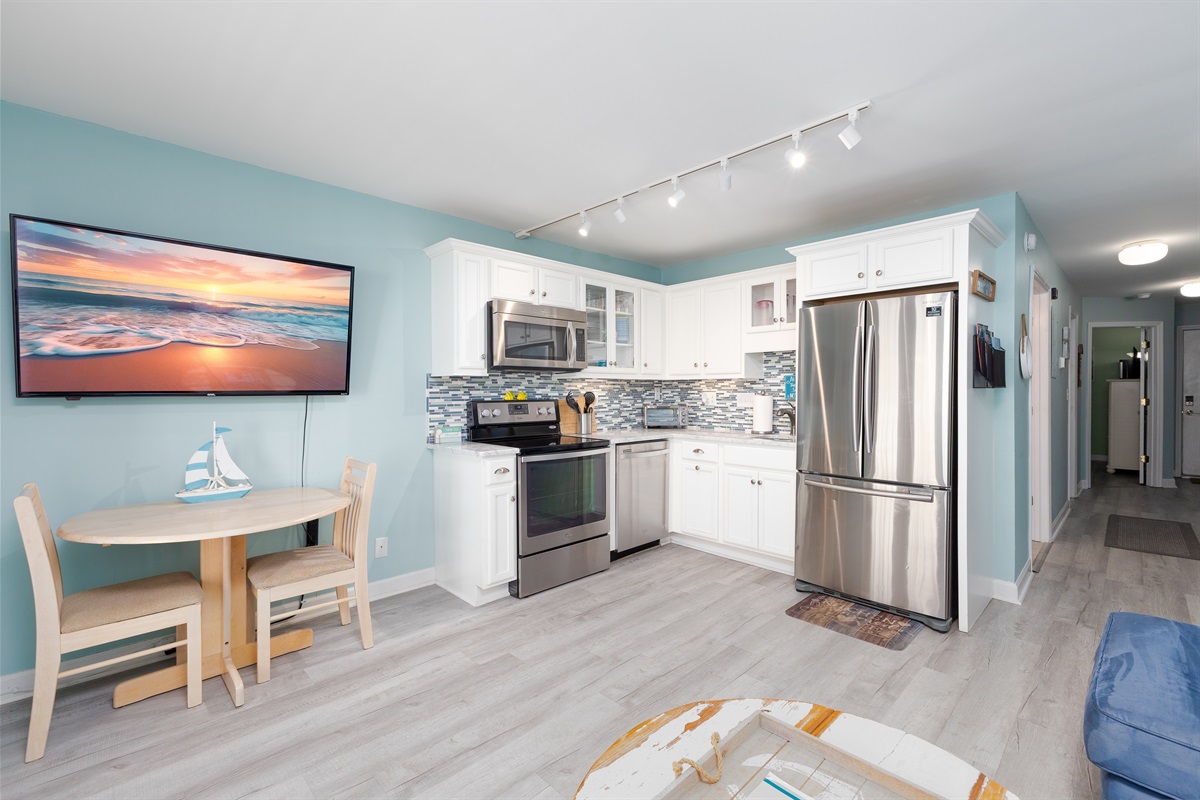 Dining and kitchen area